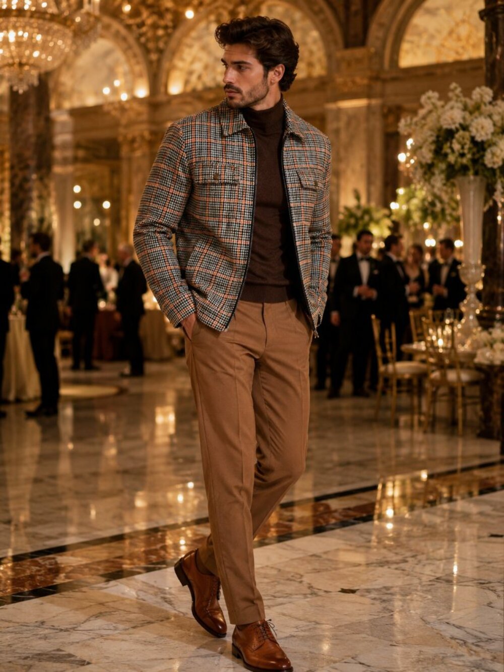 Buffalo David Bitton Houndstooth Softshell Jacket Men's Medium NWT - Picture 3 of 6